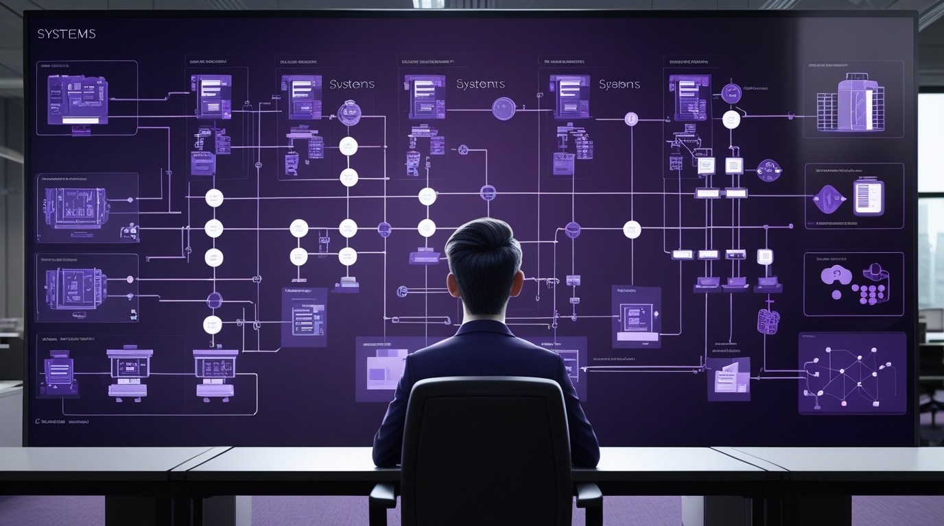 A construction project manager reviewing AI-extracted drawing data