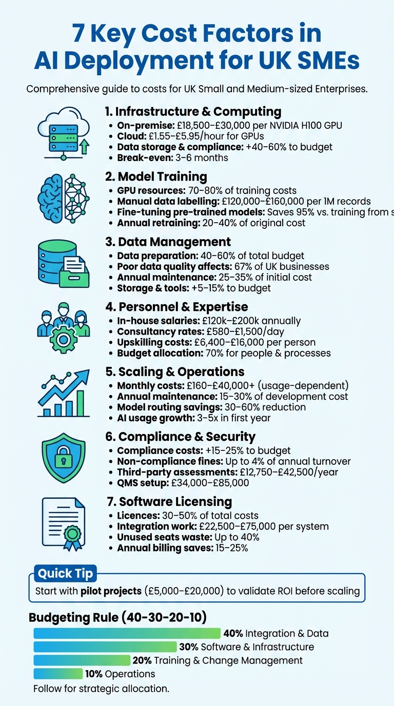 7 Key Cost Factors in AI Deployment for UK SMEs