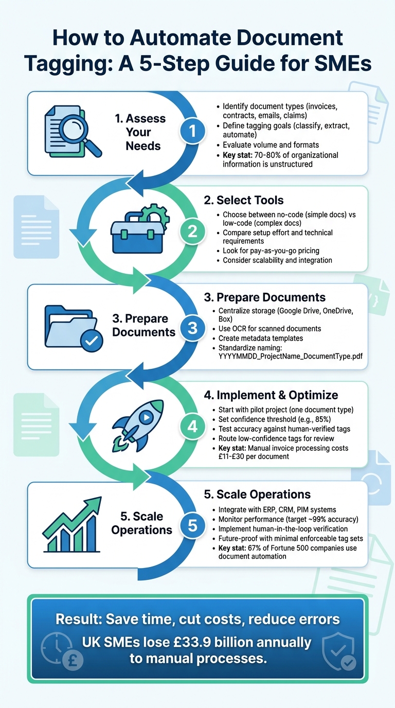 5-Step Process for Automating Document Tagging in SMEs